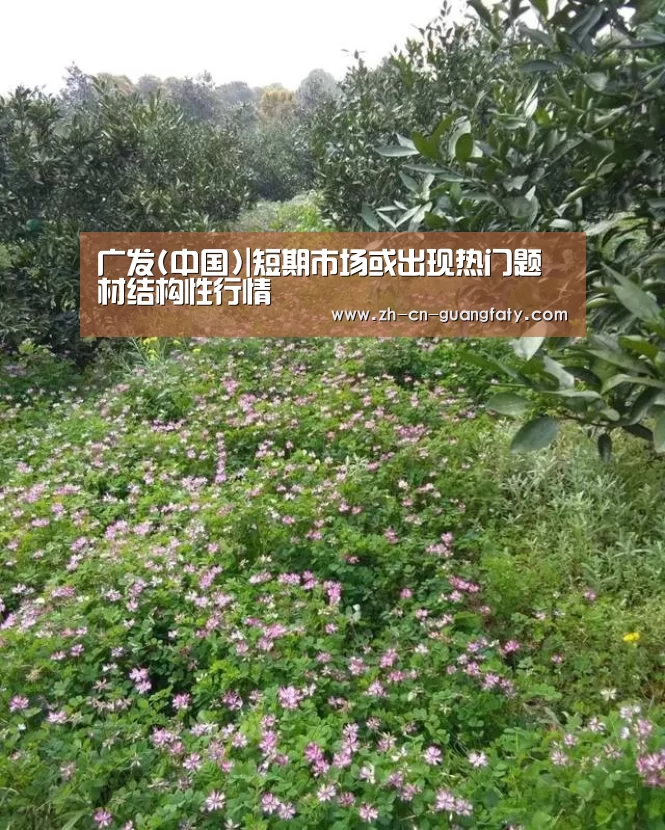 广发(中国)|短期市场或出现热门题材结构性行情(图1) 广发体育